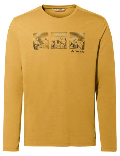 Vaude Rosemoor L/S T-Shirt III - Atmungsaktives Longsleeve in Beige/Gelb - Ideal für Freizeitaktivitäten und Wandern, bietet dieses Longsleeve optimalen Tragekomfort durch atmungsaktives Material und Stretch. Größe: S.