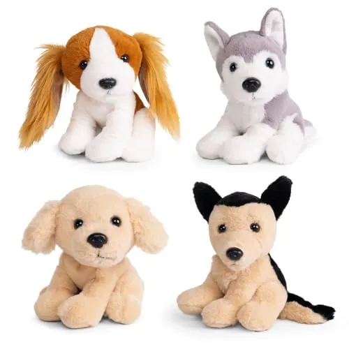Living Nature Little Hunde Plüschtier Kollektion – Weiche Stofftiere für Kinder, Kuschelige Hundespielzeuge