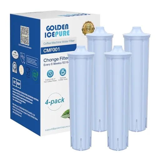 GOLDEN ICEPURE NSF-zertifizierter vollautomatischer Kaffeemaschinen-Wasserfilter-Ersatz Kompatibel mit Jura Blue 71312, Kompatibel mit die GIGA, ENA Micro, IMPRESSA-Serie