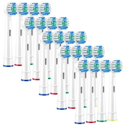 Stück Aufsteckbürsten Kompatibel mit Oral B Aufsteckbürsten, Zahnbürstenaufsatz, Professionelle Elektrische Bürstenköpfe für Oral B Ersatzköpfe (ausgenommen Pulsonic- und IO-Serien) 20