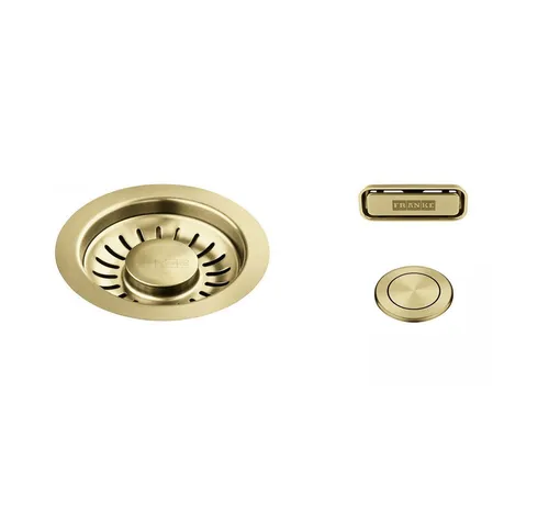 FRANKE Einbauspüle Mythos Masterpiece BXM Zubehör Druckknopf-Ventilset Edelstahl PVD Gold