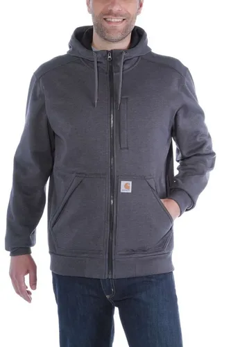 Carhartt® WIND FIGHTER HOODED SWEATSHIRT 101759 - crh-carbon heather - 2XL - Herren-Sweatjacken mit wasserabweisendem und winddichtem Material, ideal für Outdoor-Aktivitäten und kalte Tage. Der Relaxed Fit sorgt für optimalen Tragekomfort.
