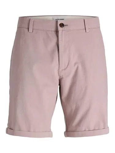 JACK & JONES Male Chino Shorts Regular Fit - Stylische Chino Shorts im Regular Fit mit mittlerer Taille. Aus 77% Baumwolle und 20% recycelter Baumwolle für hohen Tragekomfort und Nachhaltigkeit.