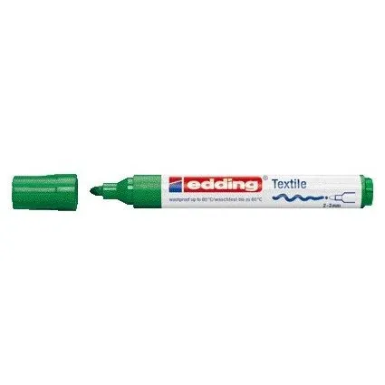 Edding Textilmarker 4500 rund 2-3mm grün | 10 Stück - Hochwertige Textilmarker für kreative Projekte, ideal zum Gestalten von Textilien. Mit 2-3mm Strichstärke für präzise Linien und lebendige Farben.