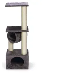 Kratzbaum Karlie VIOLA - Grau BASIC LINE für Katzen - Stylischer Kratzbaum in Grau, 103 cm hoch, mit strapazierfähigem Sisal - perfekt für aktive Katzen und moderne Wohnräume.