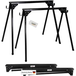 Lemodo Arbeitsböcke 2er Set klappbar - Werkstatteinrichtung mit 400 kg Tragkraft pro Bock, ideal für Heimwerker und Profis. Klappbar für platzsparende Aufbewahrung und einfache Mobilität.