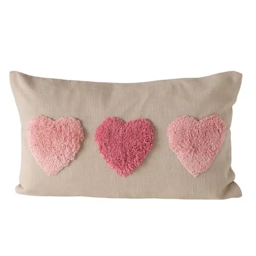 BOLTZE Kissen Jane 50x30cm Creme/rosa 2055240