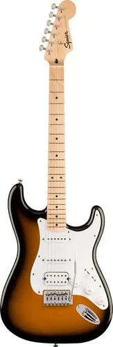 Squier Limited Edition Sonic Stratocaster HSS 2-Color Sunburst - Gitarren, Sonic-Serie mit vielseitiger HSS-Pickup-Konfiguration für vielseitigen Sound und klassischem 2-Color Sunburst-Finish.