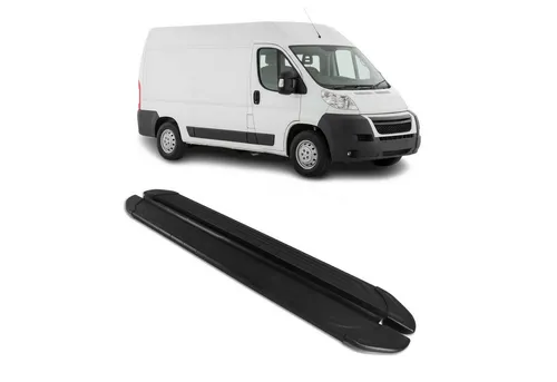 OMAC Kfz-Schmutzfänger Trittbretter für Peugeot Boxer 2006-2025 L2 Aluminium 2x, 2-tlg., Rutschfest, Haltbar, Aerodynamik