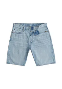 G-STAR Dakota Shorts Raw Edge - Herren-Shorts mit ungesäumten Kanten, verstärkten Taschen und einzigartigem G-Star RAW Label aus lederähnlichem Papiermaterial – perfekt für lässige Looks.