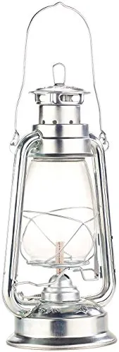 Lunartec Sturmlampe Öl: Nostalgische Petroleum-Sturmlaterne mit Glaskolben, verzinkt, 30 cm (Sturmlaterne Öl, Sturmlampe Petroleum, Zylinder)