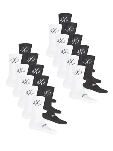 JACK & JONES JACDIRECT TENNIS SOCK 20er Pack - Herrensocken im praktischen 20er Pack, strapazierfähig und mit elastischem Bund für optimalen Sitz und Komfort beim Sport und in der Freizeit.