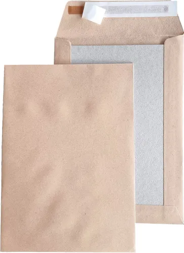 Versandtaschen C5 Umschläge mit Papprückwand braun Papprückwandtaschen für A5 20