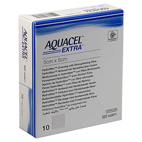 ConvaTec AQUACEL Zusatzhydrofiber Wunden Verband 5x5cm von ConvaCare