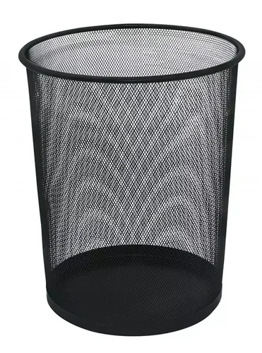 Kosz na śmieci Office Set metalowy 19l czarny Q-CONNECT 5705831008717