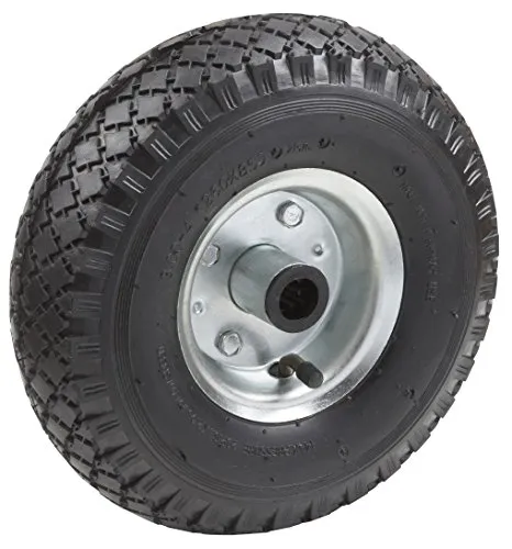 Metafranc Luftrad Ø 260 mm - Stahl-Felge - Typ 3.00 - 4 - 200 kg Tragkraft - Rollenlager / Komplettrad mit Felge / Sackkarrenrad / Sackkarrenreifen / Ersatzrad / 810130