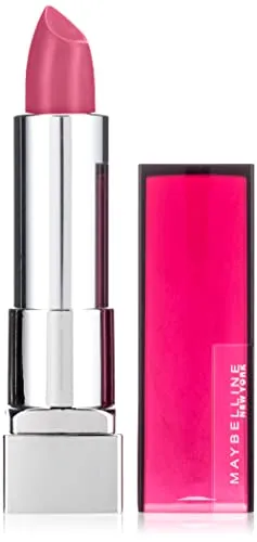 Maybelline New York Make-Up Lippenstift Color Sensational Lipstick Plushest Pink/Dunkles Rosa mit pflegender Wirkung, 1 x 5 g