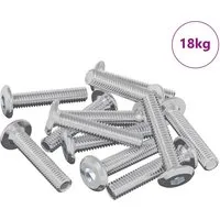 vidaXL Schraube mit Sperre Uni 2647 Stück aus Stahl - Diese robuste Schraube mit Flachkopfdesign bietet vielseitige und sichere Befestigungsmöglichkeiten. Aus stabilem Stahl gefertigt, garantiert sie Langlebigkeit und einfache Installation für verschiedene Projekte.