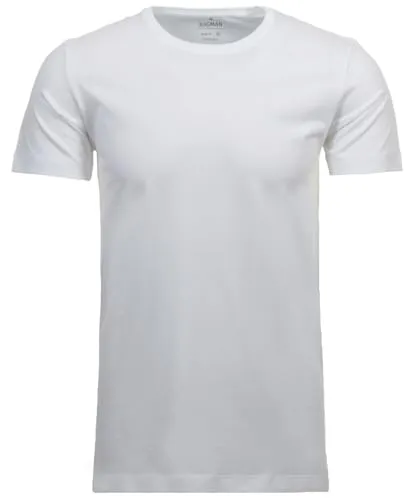 Ragman Herren 2 T-Shirt Doppelpack Bodyfit mit Rundhals, Weiß, XL - T-Shirts für Herren, Doppelpack in klassischem Weiß, ideal für den täglichen Gebrauch und optimaler Tragekomfort.