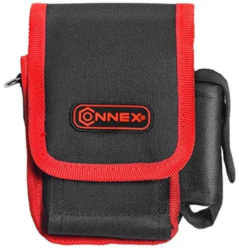 Connex Universal-Businesstasche - 2 Fächer - Mit Klettverschluss - Ideal für Baustelle, Büro & Outdoor - Aus Polyester - Pflegeleicht/Handytasche/Gürteltasche / COX952312, Red/Black