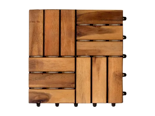 Terrassenfliese Klickfliese Fliese Balkonfliese Holzfliese Holz 30x30cm Balkon