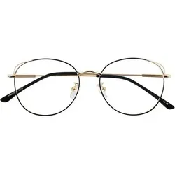 LINVO Damen Brille Katzenauge Vintage Metallgestell - Stylische Damenbrille im Katzenaugen-Design mit hochwertigem Metallgestell und komfortablen Nasenpads. Ideal für den täglichen Gebrauch und modische Akzente.
