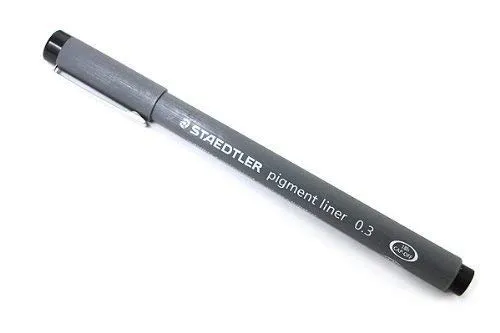 STAEDTLER Pigmentliner, 0,3 mm, schwarze Tinte, 2 Stück