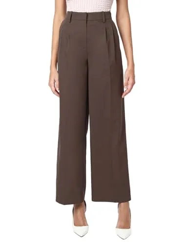 Vero Moda Anzughose VMNILA MW LOOSE DAD PANT NOOS in Braun (Größe 36)