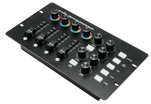 Eurolite DMX LED EASY Operator B-Stock - B-Stock Controller für LED-Scheinwerfer mit 24 DMX-Kanälen, 12 Preset-Programmen und Musiksteuerung, ideal für kreative Lichtshows.