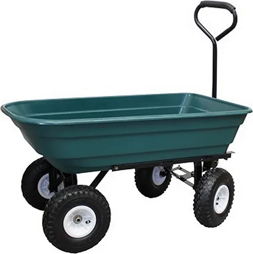 Grafner Gartenwagen mit Kippfunktion - 300kg Transportwagen - Schubkarren für Gartenarbeit mit ergonomischem, gepolstertem Griff und luftbereiften Gummirädern. Ideal für schwere Lasten bis 300 kg und verfügt über eine praktische Kippfunktion.