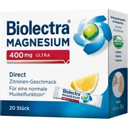 Biolectra Magnesium 400 mg Ultra Direct Sticks Zitrone 20 St
