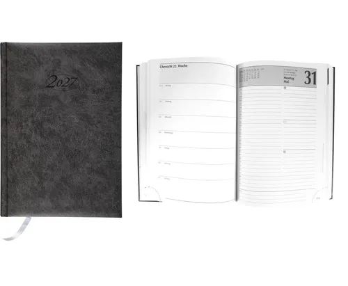 Stylex Buchkalender 2026 schwarz