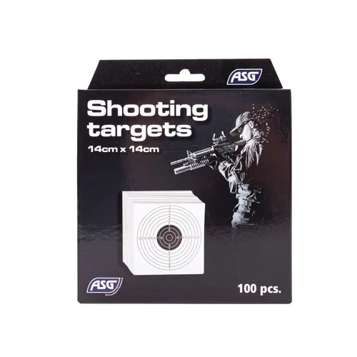 Zielscheiben festes Papier 14x14 cm 10er Ring Luftgewehr Airsoft Diabolos 100