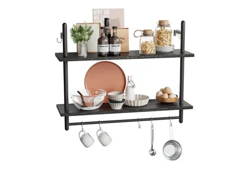 Wandregale & Simse Schwarz von Bestier