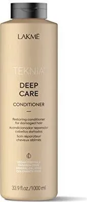 Lakmé Teknia Deep Care Conditioner 1000 ml - Conditioner für trockenes und geschädigtes Haar, spendet intensive Feuchtigkeit und verbessert die Kämmbarkeit für gesund aussehendes Haar.