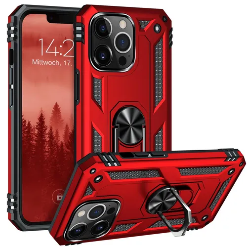 Handy Hülle für Apple iPhone 13 Pro Max Handyhülle Schutz Cover Case Rot