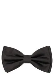 BOSS H-BOW TIE Fliege aus reiner Seide, Black 001 von BOSS