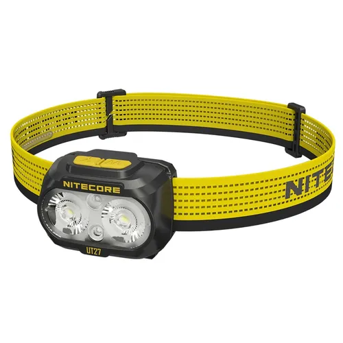 Nitecore UT27 MCT – Stirnlampe 800 Lumen, 3 Lichtfarben, Rotlicht, USB-C schwarz
