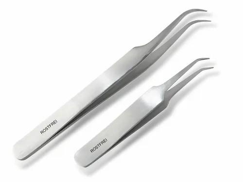 Set Zeckenpinzette Zeckenzange Edelstahl Spitz Zeckenhaken Zeckengreifer NEU