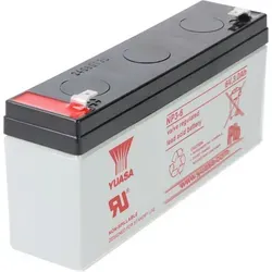 Yuasa NP3-6 Akku 6V 3Ah Faston - Batterien & Akkus, wartungsfreier Blei-Vlies Akku mit 3-5 Jahren Lebensdauer, ideal für USV-Systeme und medizinische Geräte.