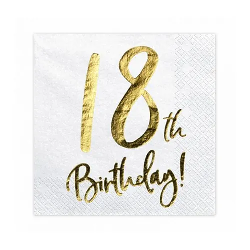 Servietten Geburtstag Zahl 