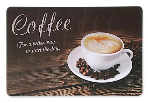 KESPER Platzset COFFEE aus Polypropylen/Untersetzer in braun von Kesper