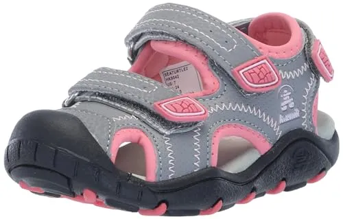 Kamik Kinder Sandale SEATURTLE2, Hellgrau/Pink, Größe 27 EU