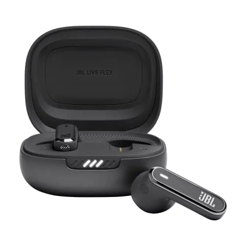 JBL Live Flex - In-Ear Bluetooth-Kopfhörer mit 40 Stunden Akkulaufzeit, adaptiver Geräuschunterdrückung und wasserdichtem Design für ungestörten Musikgenuss