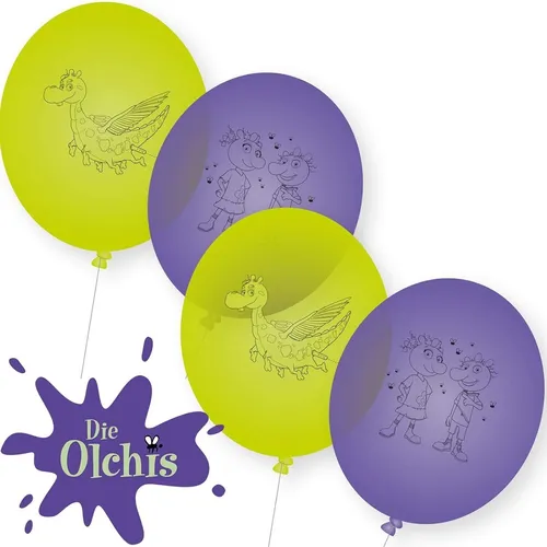 Luftballons DIE OLCHIS Ballon Deko Kinder Geburtstag Kindergeburtstag Helium 8