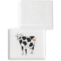 Räder Butterdose 'Der Mensch lebt nicht ...', 1/8