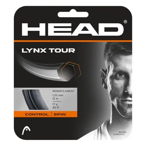 HEAD Lynx Tour Tennis-Saite, Schwarz, 1.25 Mm / 17 g von HEAD