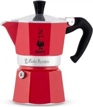 Bialetti Moka Express 4943 Espressokocher 6 Tassen in rot von Bialetti