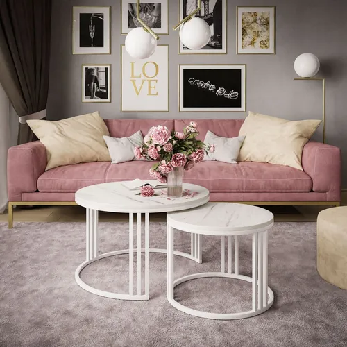 Runder Couchtisch 2in1 LORI LEVANTO