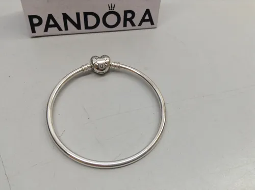 PANDORA Damen-Charm-Armband - 596268-17, Silber, 17cm - Armbänder für Damen aus 925 Sterlingsilber, mit einem eleganten Kugelverschluss in Herzform für einen besonderen Look.